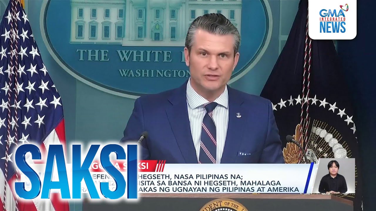 U.S. Defense Sec. Hegseth, nasa Pilipinas na; Romualdez: Pagbisita sa bansa ni Hegseth,... | Saksi