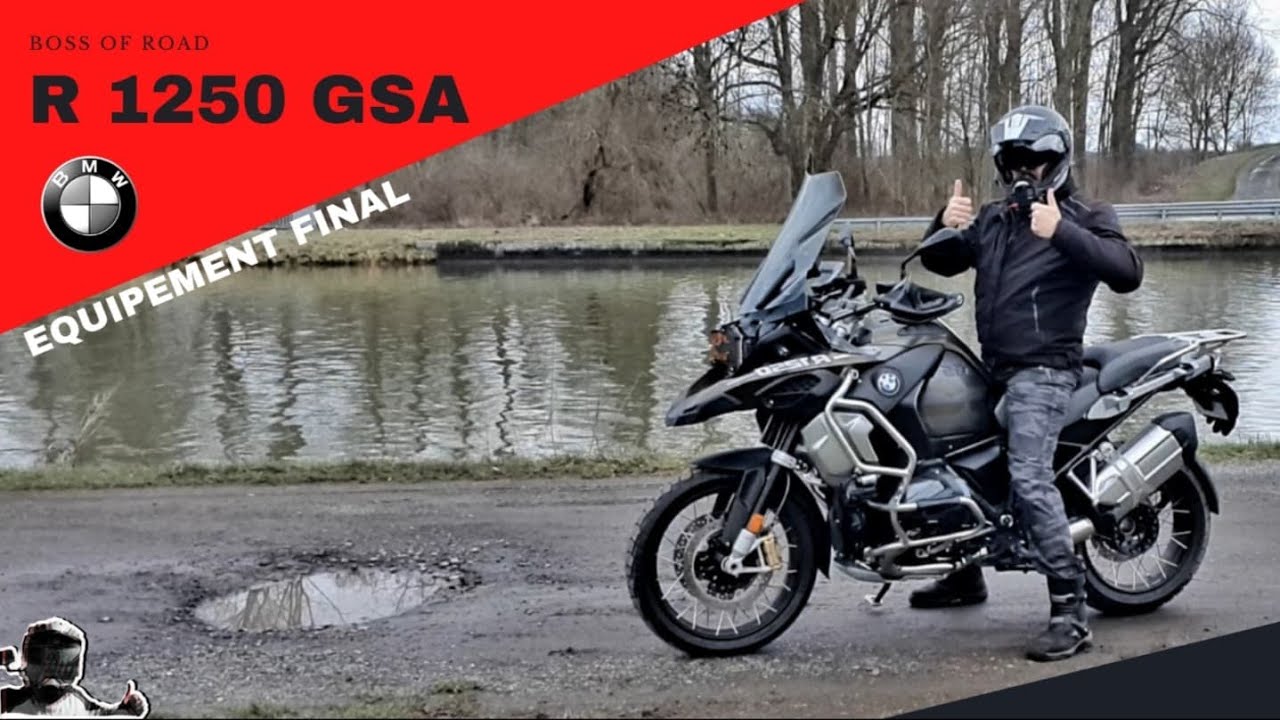 BMW R1250GS ADVENTURE ▶️ ÉQUIPEMENT: Bulle haute, antivol Temersit, pare-cylindres