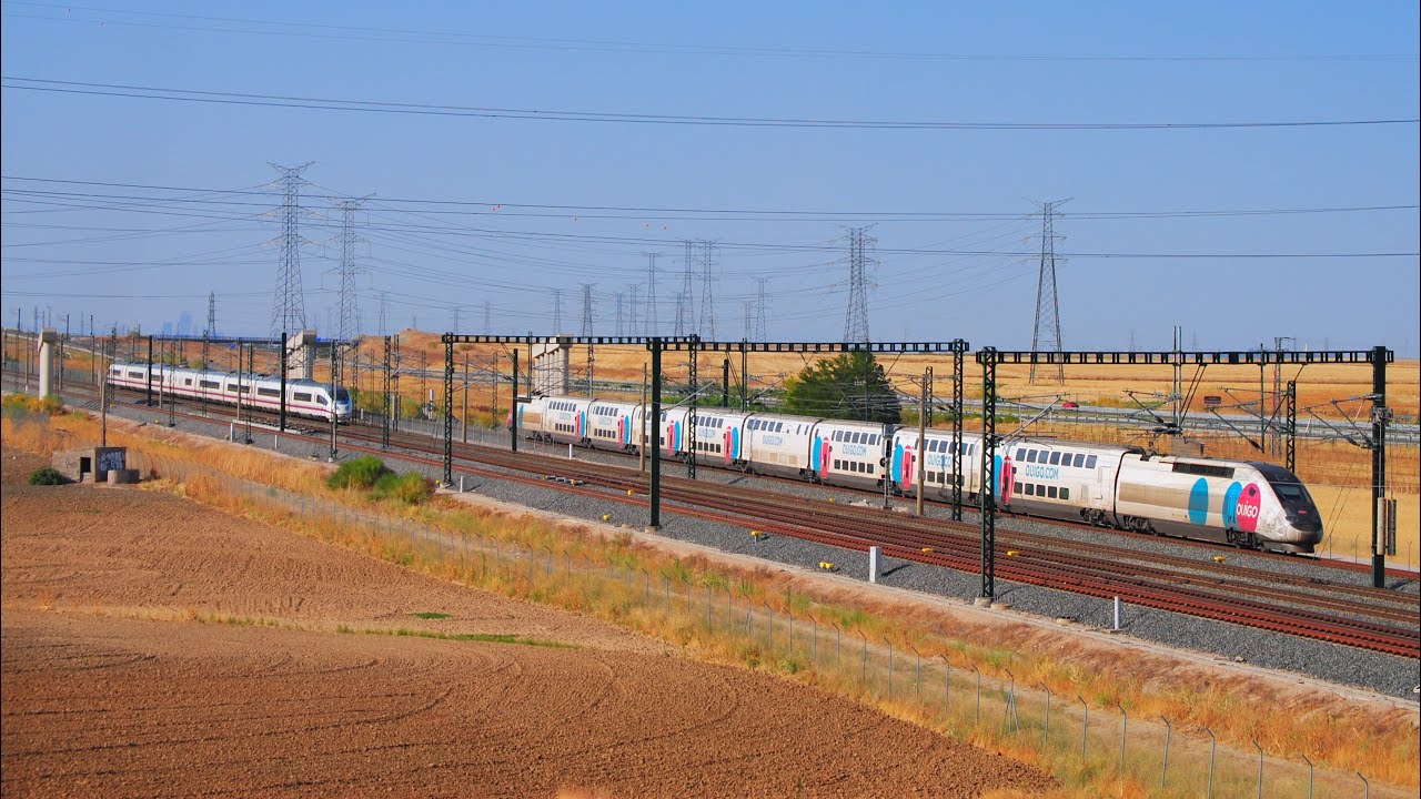 High Speed Trains 4K - AVE , OUIGO , IRYO , AVLO , AVANT and ALVIA in Spain