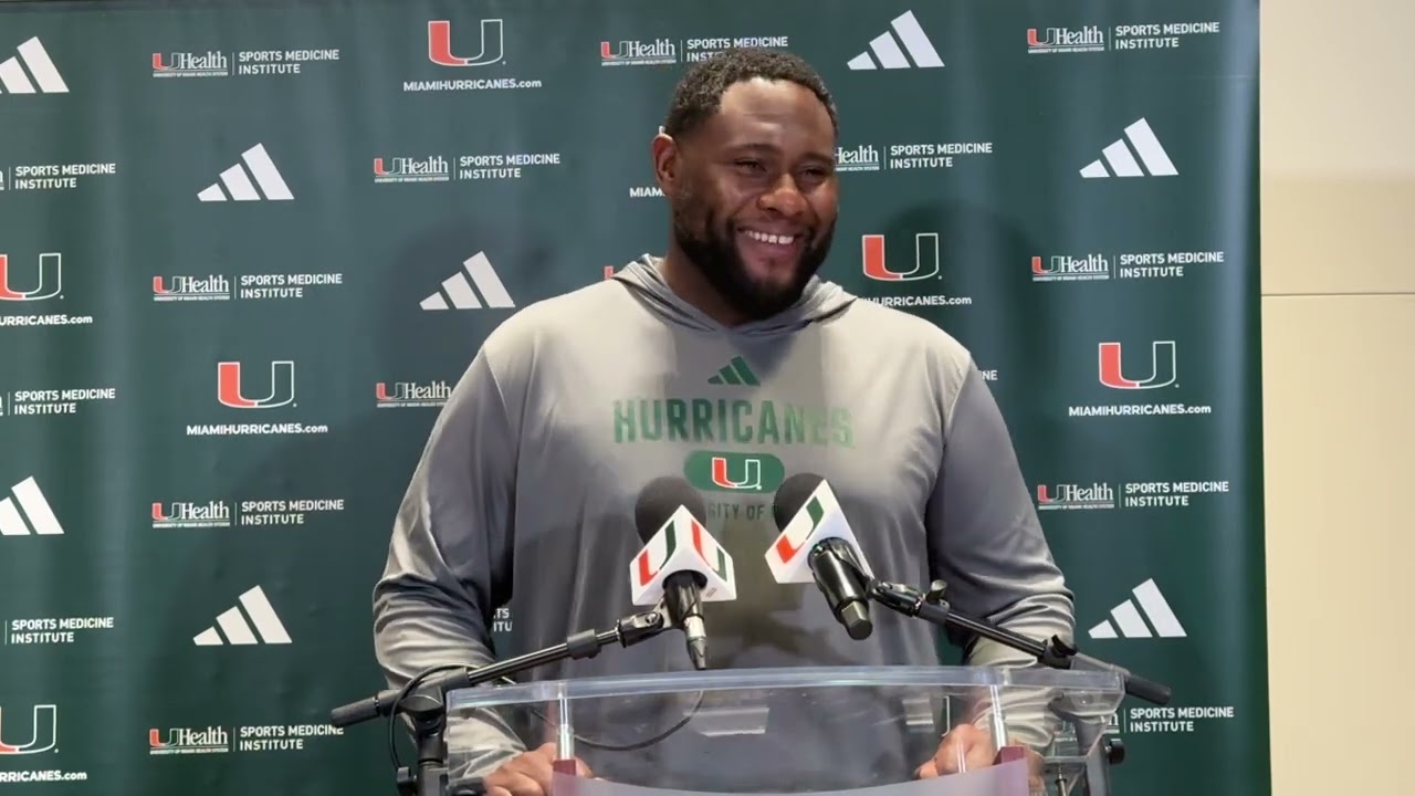 Miami Defensive Line Coach Damione Lewis February 27, 2025