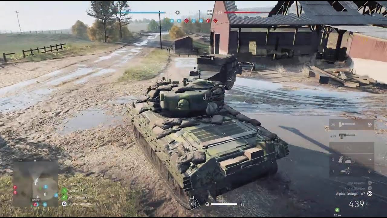 Battlefield V Sherman Tank Commander Attacks Aggressive German Forces