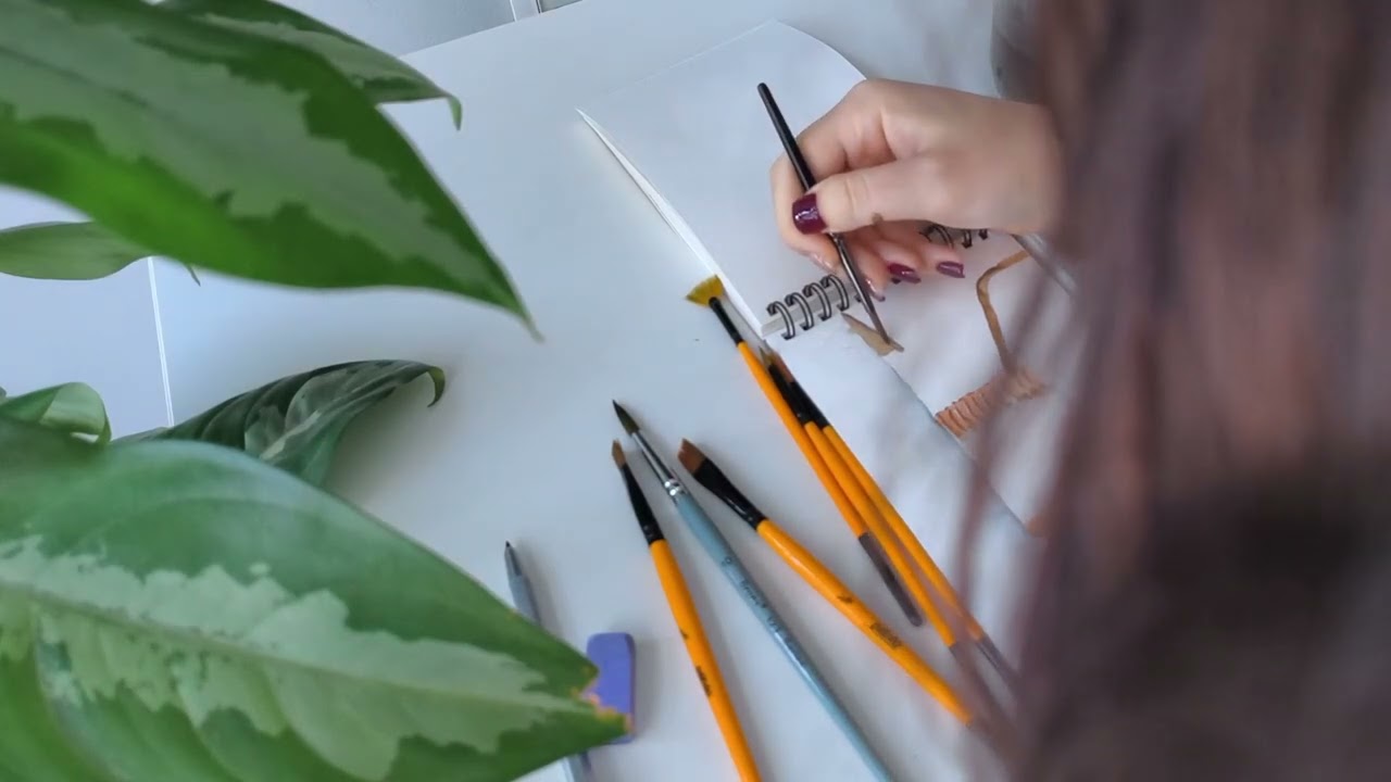 Real-Time Watercolor Painting | Relaxing Art Process | Watercolor for Beginners
