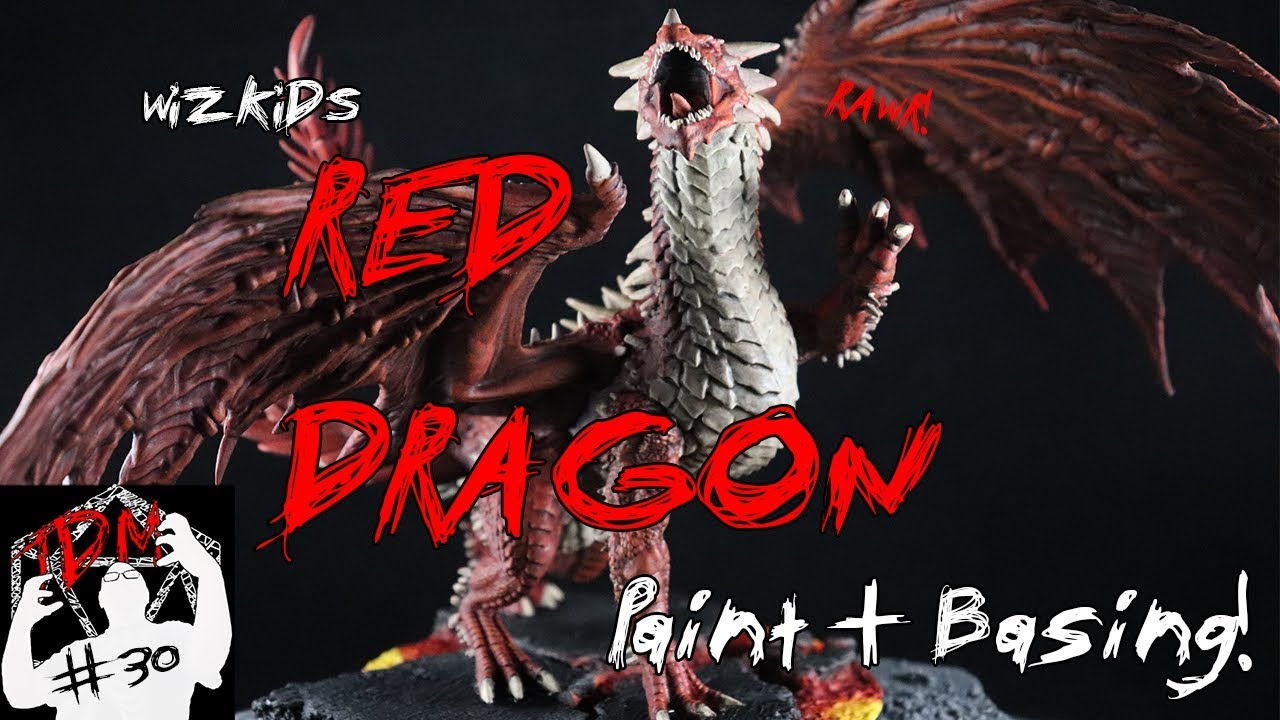 Wizkids Gargantuan Red Dragon | Paint & Base | Pathfinder D&D RPG Wargame| (TheDungeonMattster #30)