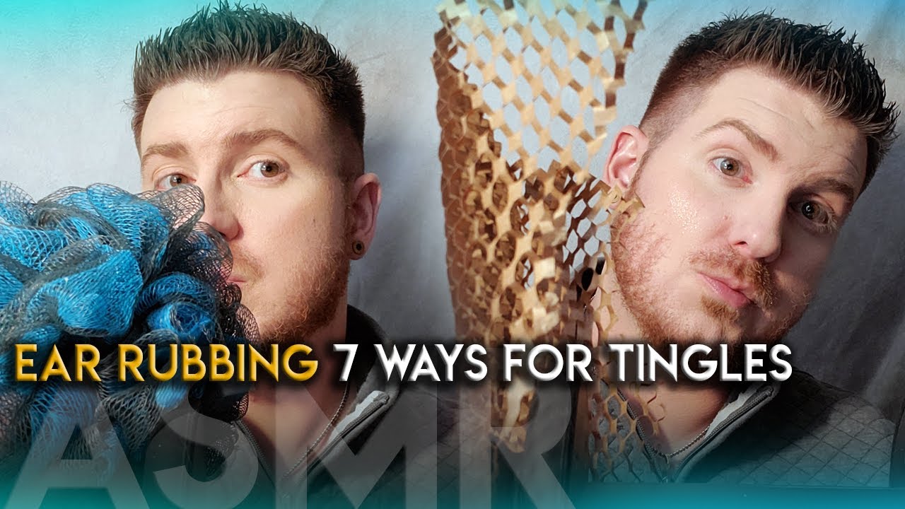 Ear Rubbing ASMR 7 different ways for ASMR TINGLES ::: Ear Massage