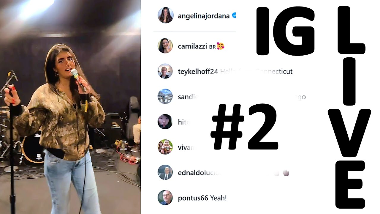 Angelina Jordan IG LIVE #2  12/11/24 rehearsal CHRISTMAS SPECIAL Jingle Bell Rock EL REY THEATER, LA