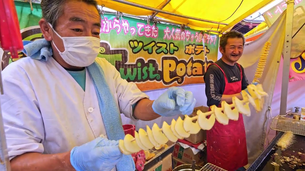 屋台 Amazing funny food stall at 
