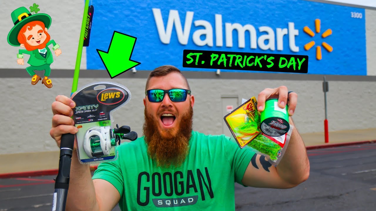 St. Patrick's Day Gear ONLY Fishing Challenge (Walmart)