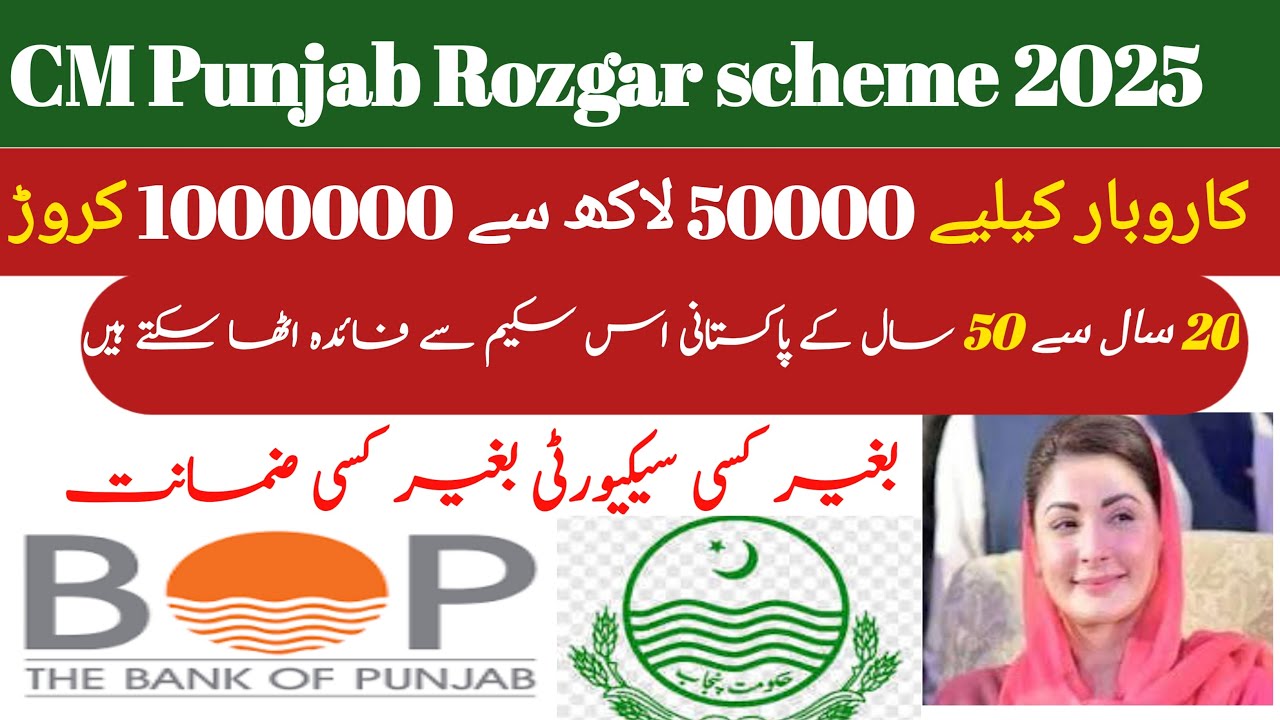Punjab Bank Rozgar Loan Scheme 2025 | Employment Opportunity for Youth | Full Details Explained---