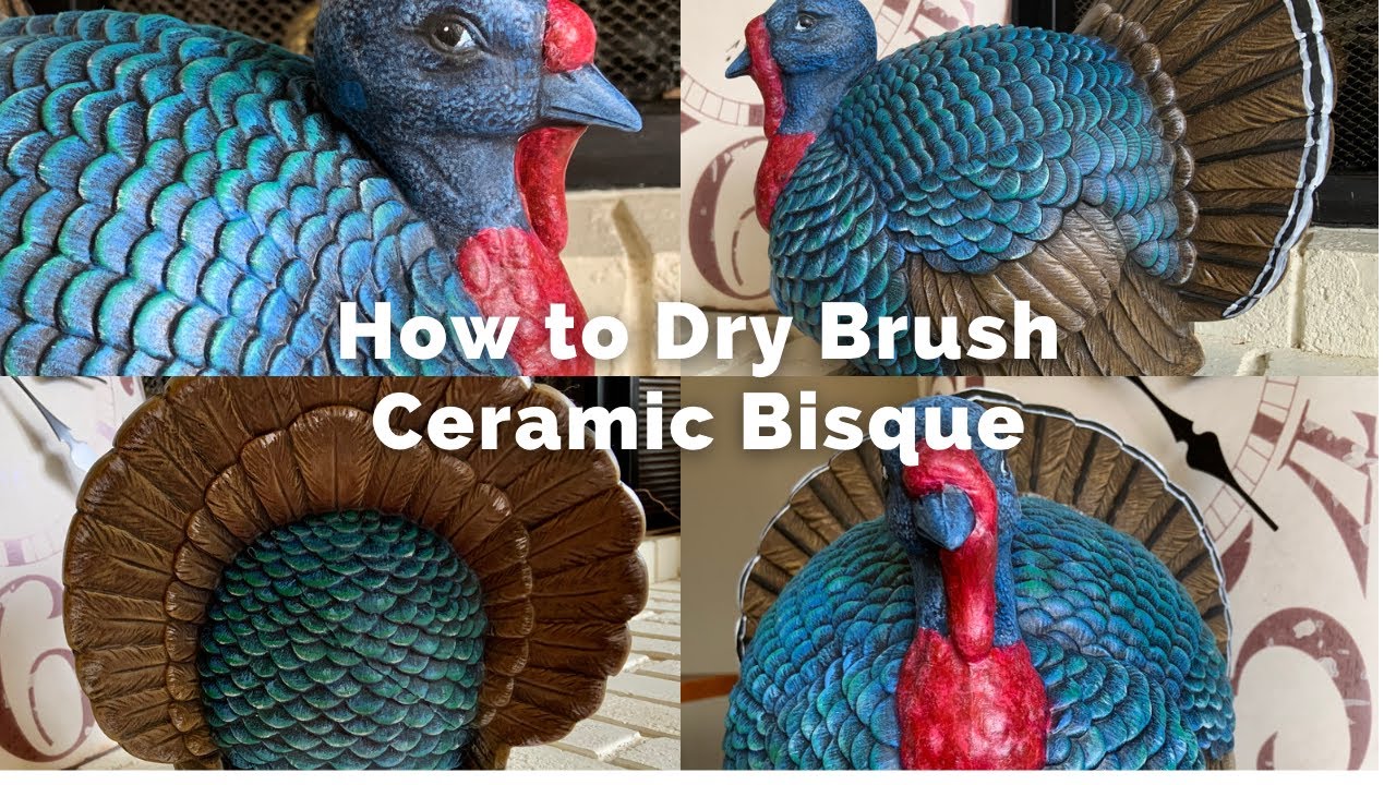 How to Dry Brush Ceramic Bisque