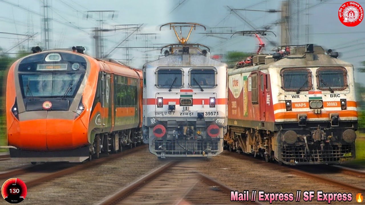 🔥 High Speed Corridor 130 Vs 110 Kmph Action KAZIRANGA + SHATABDI + HUMSAFAR Express 