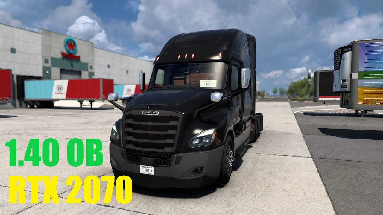 American Truck Simulator 1.40 Open Beta | RTX 2070 Benchmark (1080p Ultra)