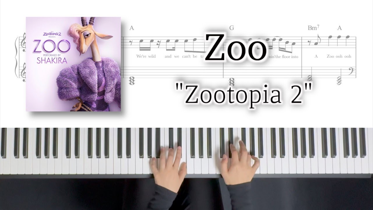 [주토피아 2] Zooㅣ피아노 커버 악보ㅣPiano Cover Sheet