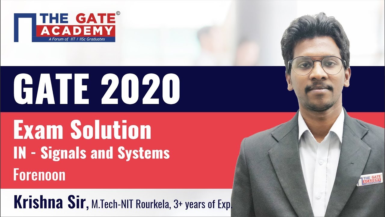 GATE 2020 Answer Key with Solutions for IN Paper &ndash; Signals and Systems (Memory-Based, 5Qs)
