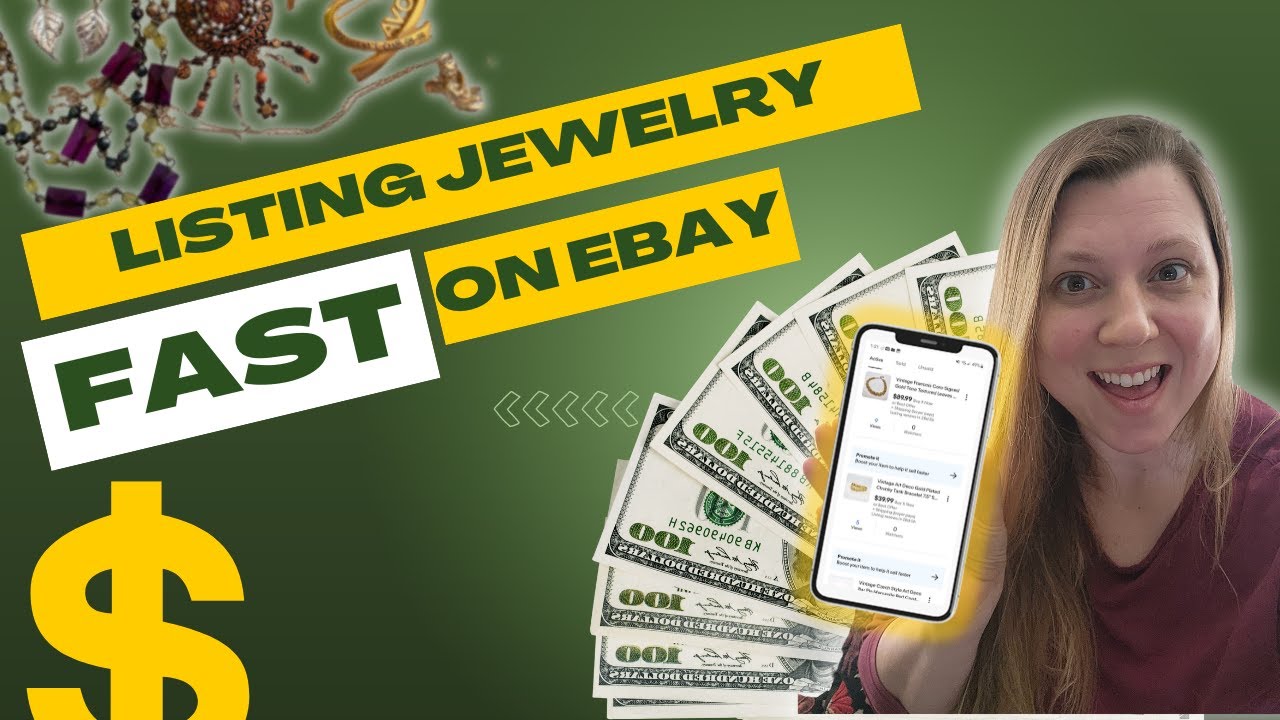 HOW TO LIST JEWELRY FAST with Little Time on Ebay | Reselling Flipping Jewelry for Maximized Profits