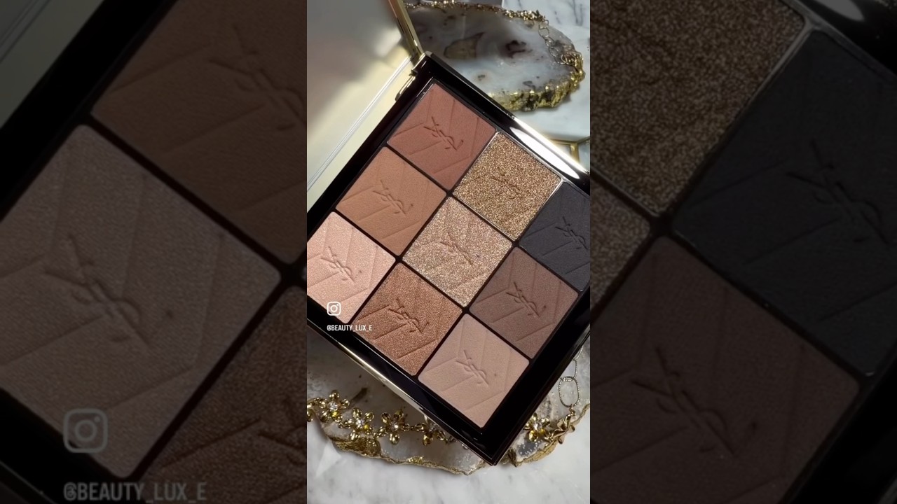 YSL Beauty  Couture Eyeshadow Palette Nude Hours, live swatches