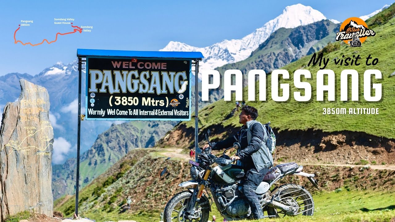 Ride from Somdang valley to Pangsang of Ruby Valley | Offroad | Triumph Scrambler 400X | 3850m