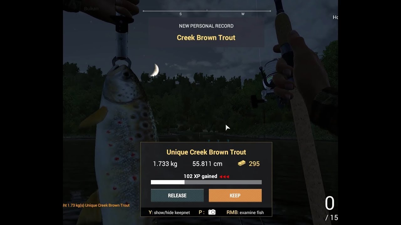 Fishing Planet how to catch Unique Creek Brown Trout at Tiber River, Italy.