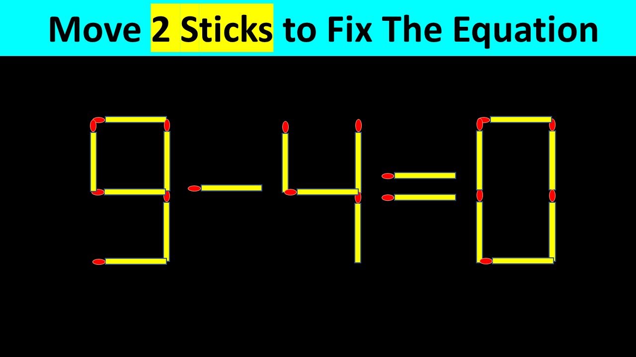 Matchstick Puzzle - Fix The Equation #matchstickpuzzle #simplylogical