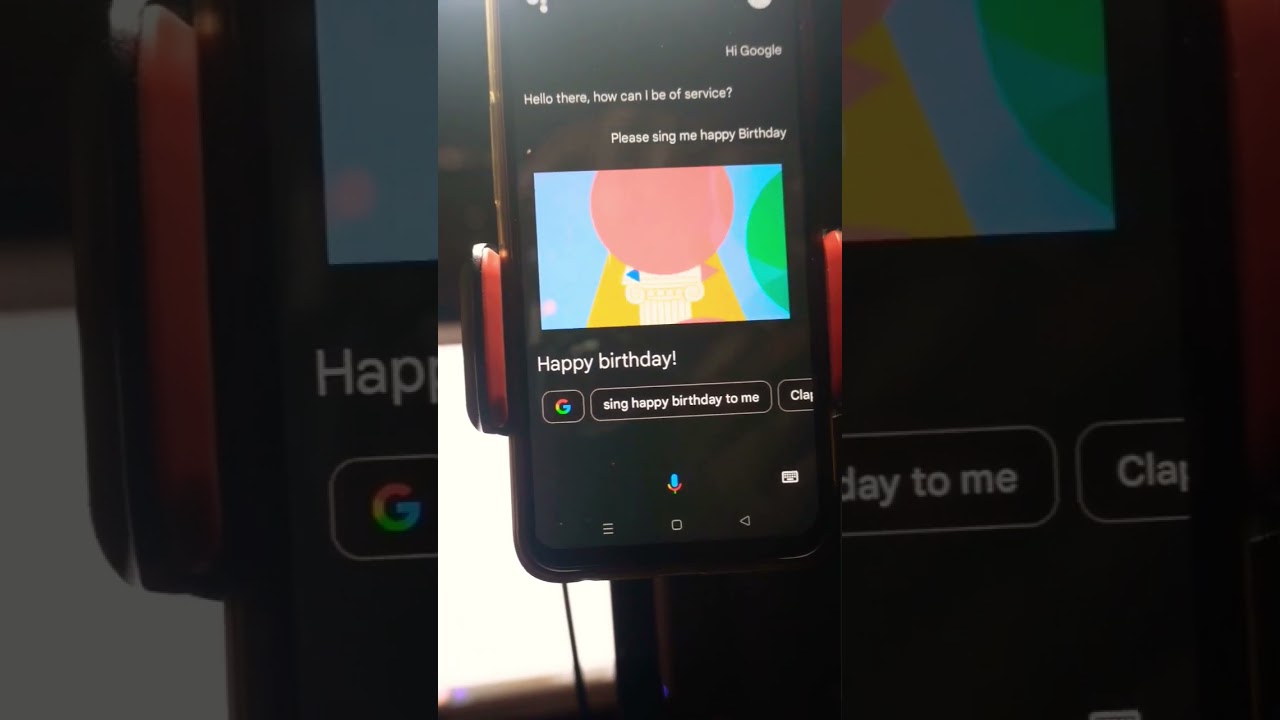 Google Assistant sings Happy birthday🥹🥹🥹 #googleasistant #birthdaysong