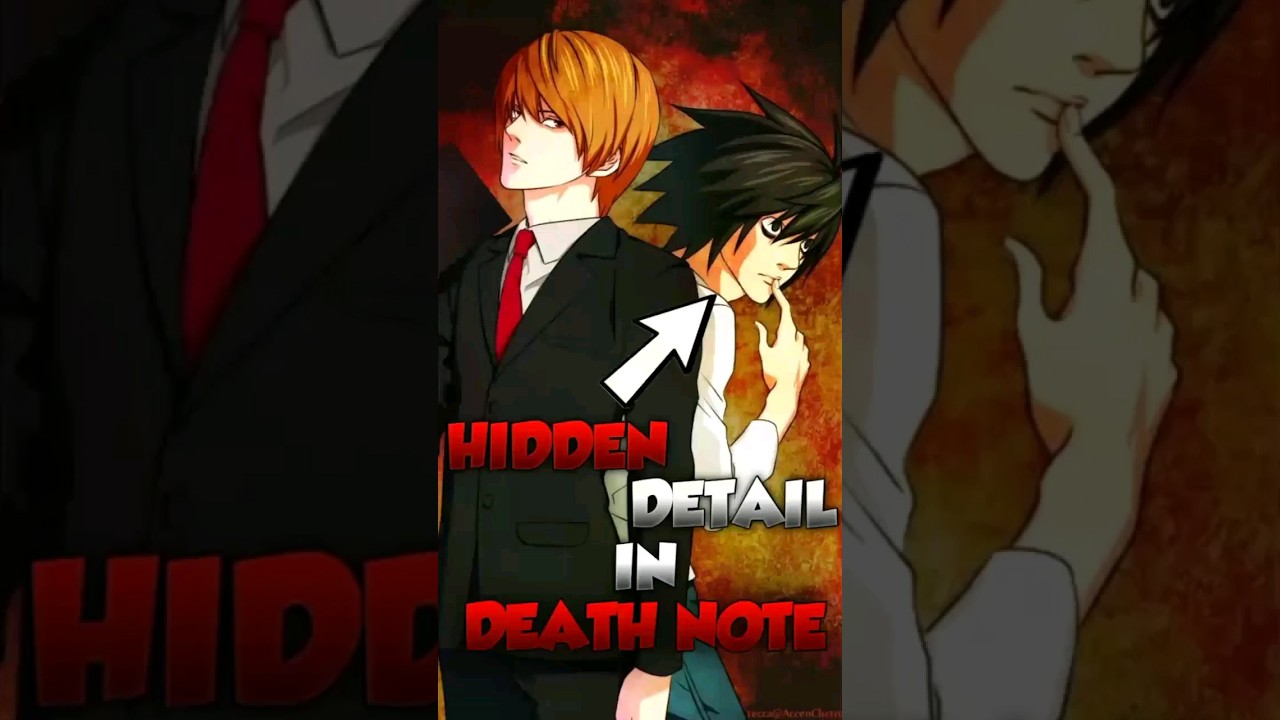 Hidden Details In Death Note Anime #shorts #viralshort  #animerecommendations  #animeshorts