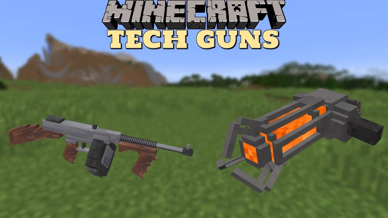 Minecraft: Elk&eacute;pesztő Fegyverek! - Tech Guns Mod Bemutat&oacute;