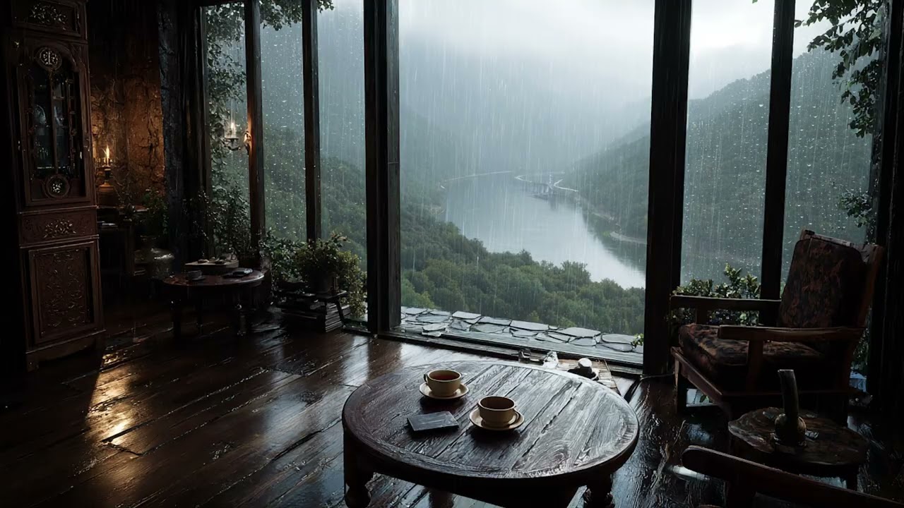 3 Hours Soft Rain & Calm Piano 🌧️ Deep Sleep Night Ambience