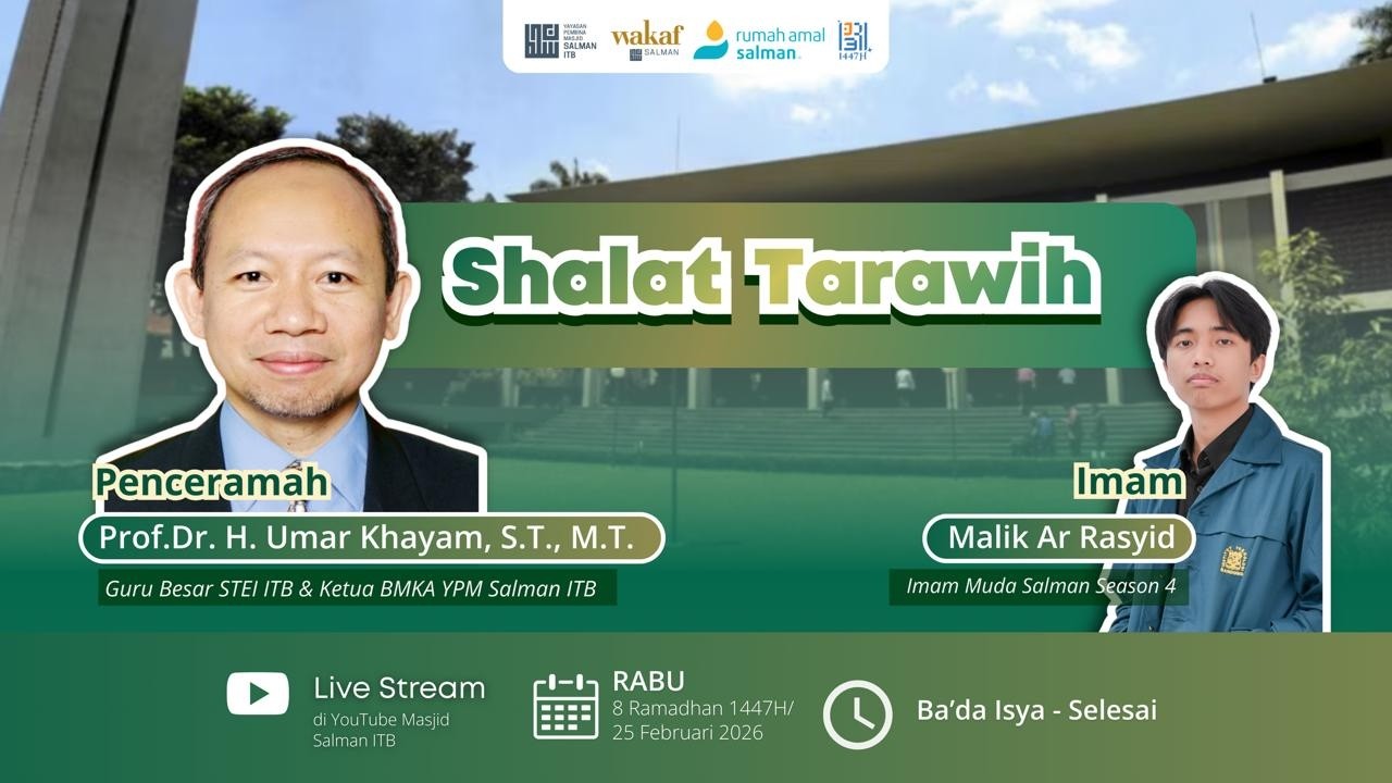🔴 LIVE | Sholat dan Ceramah Tarawih |👳‍♂️ Prof.Dr. H. Umar Khayam, S.T., M.T. #8