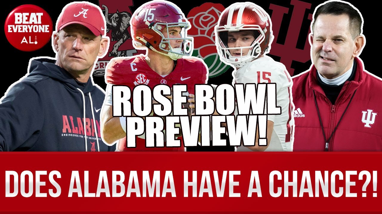 ROSE BOWL PREVIEW! 🌹 Does Alabama stand a CHANCE against Indiana?! 🐘