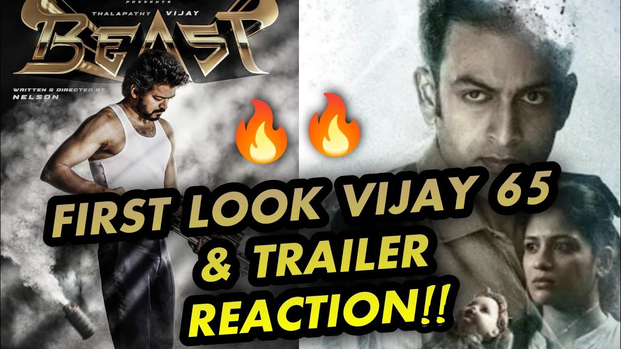 Vijay's 65th Film Beast First Look Reaction🔥🔥🔥|Cold Case Trailer Reaction