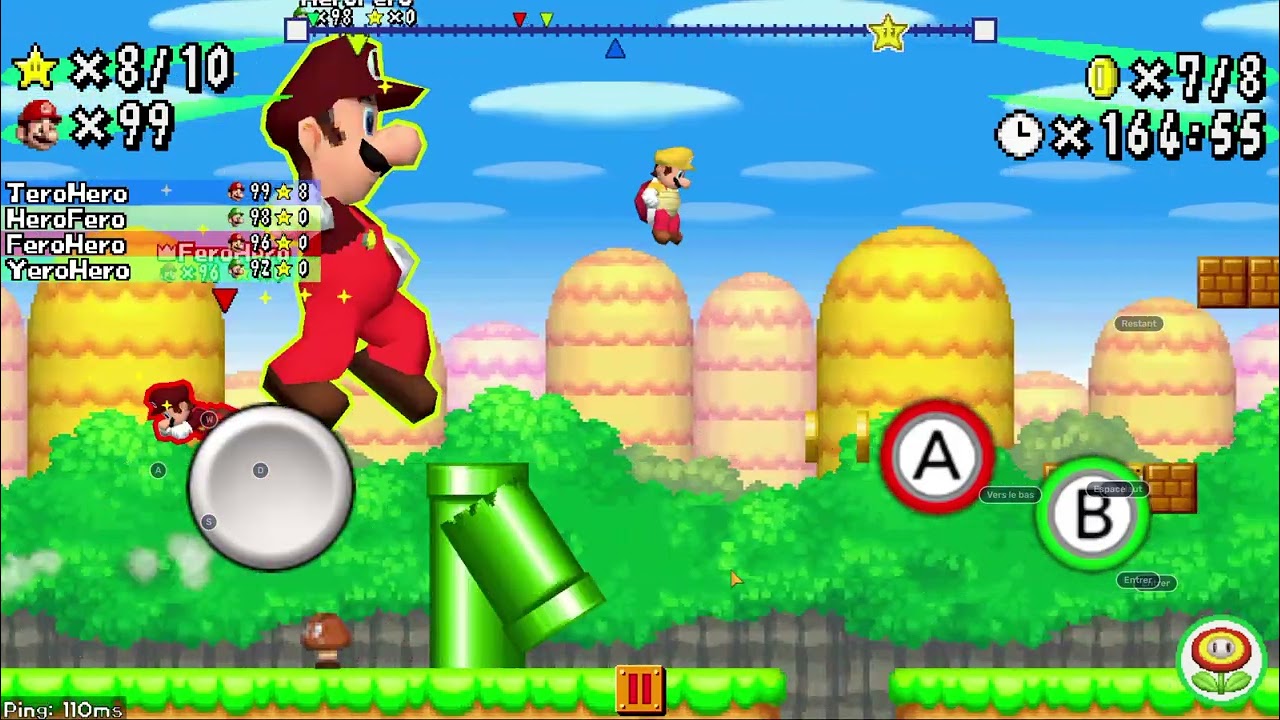 NSMB mario vs luigi online with FeroHeroYT and HeroFeroYT and YeroHero