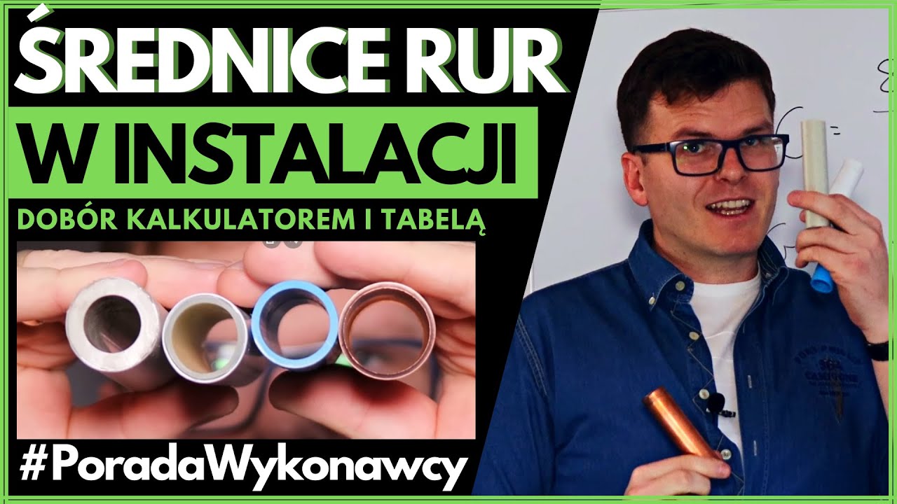 Dobór średnic rur w instalacji. 2 sposoby: kalkulator i tabela.  #PoradaWykonawcy