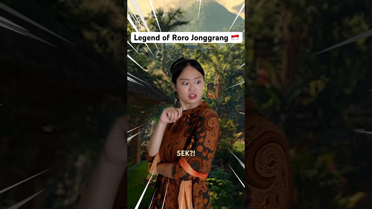 Legend of Roro Jonggrang 🗿🇮🇩 #indonesian #culture #folktale #skit #javanese #prambanan
