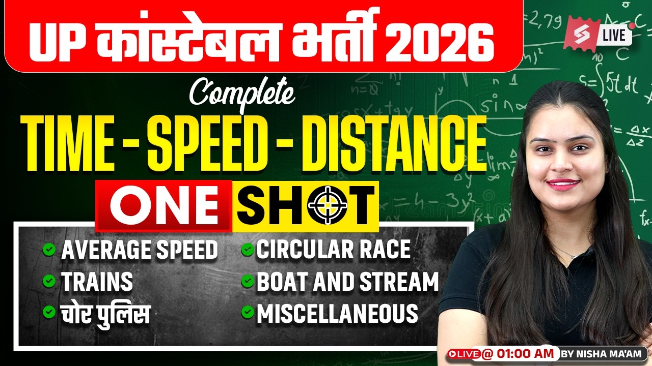 UP POLICE CONSTABLE MATH MARATHON CLASS | UP POLICE MATH PRACTICE SET 2026 | BY NISHA MAM | TESTBOOK