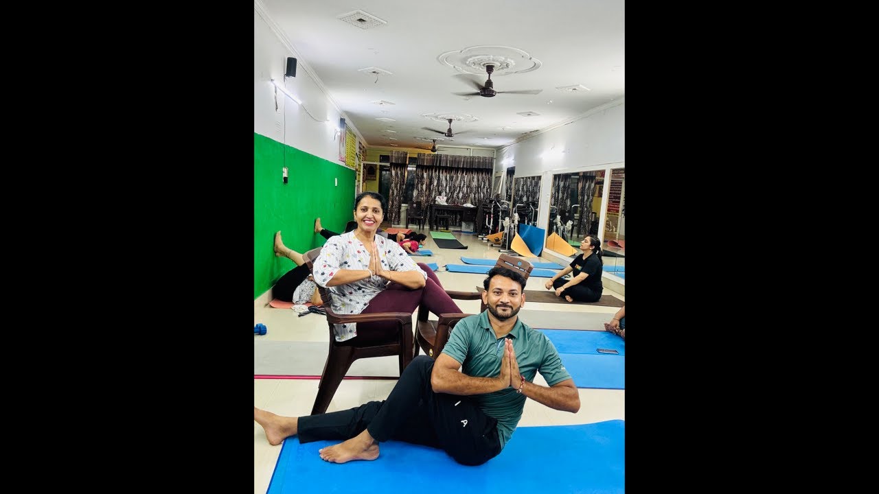 Try to do some asanas and variations just sitting on a chair/Evening Yoga session with Dr. Sandhya