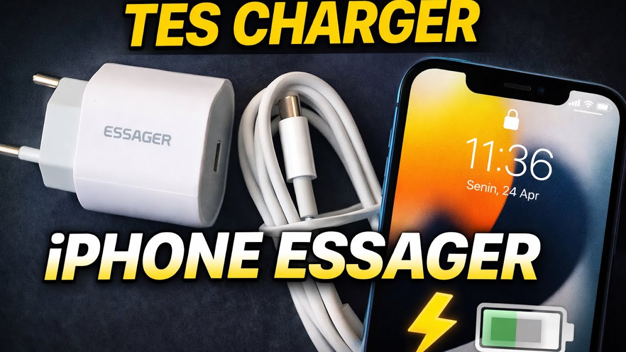 TES CHARGER ESSAGER UNTUK iPHONE | AMAN & FAST CHARGE?