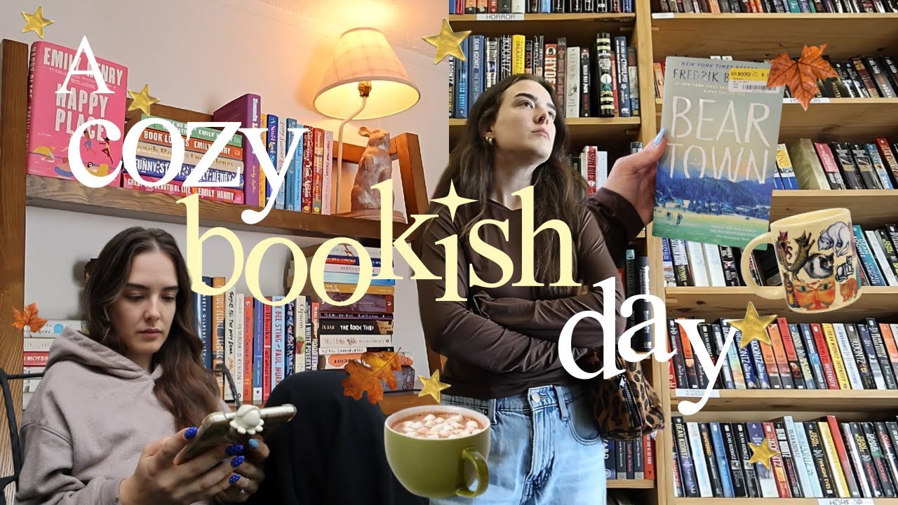 A cozy bookish day in my life 📖✨☕️ reading, book shopping, organizing my bookshelf 