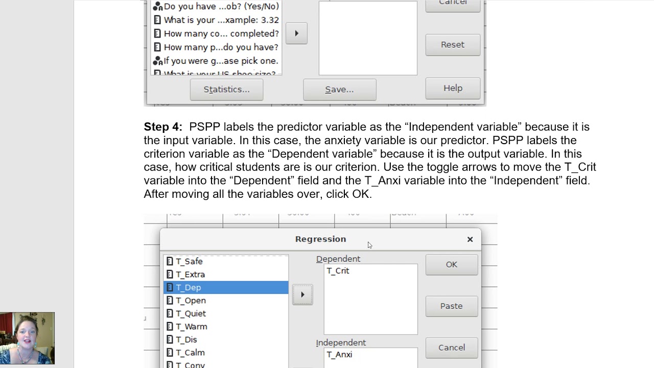 Learning PSPP Guide 9 - Correlation and Regression