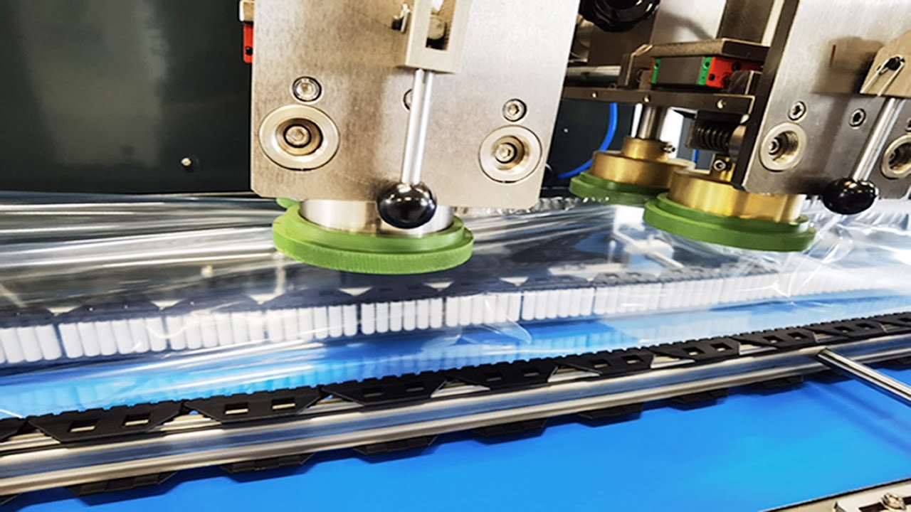 How to load Roll film for down film flow pack equipment