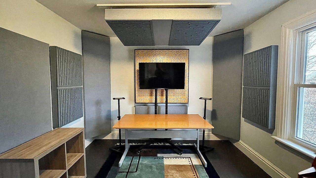 INSTALLING A PROFESSIONAL HOME STUDIO! BASS TRAPS, CLOUDS, AND MORE!