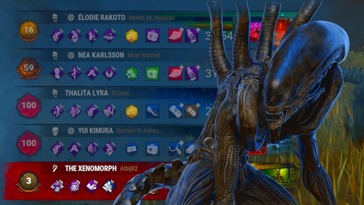 NOWHERE TO HIDE XENO VS SQUAD - Dead By Daylight