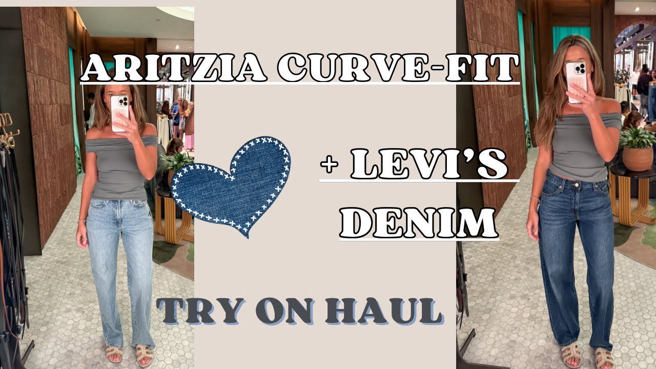 Aritzia Curve-Fit Jeans Try-On + Levi’s Denim Haul | What I Bought