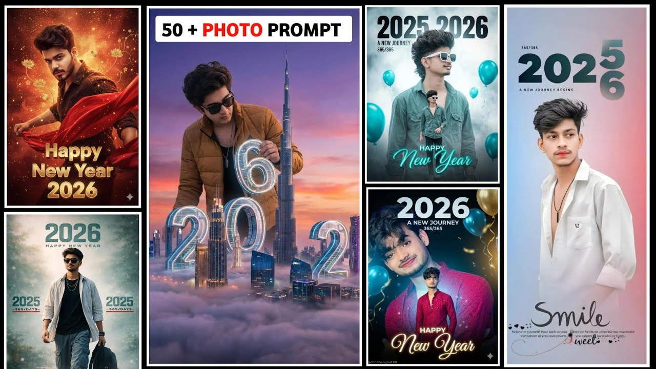 Happy New Year 2026 Photo Editing Prompt | Google Gemini AI Prompts | New Year 2026 Editing Prompt 