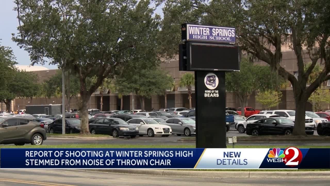 Inaccurate report of shooting at Winter Springs High School stemmed from noise of thrown chair