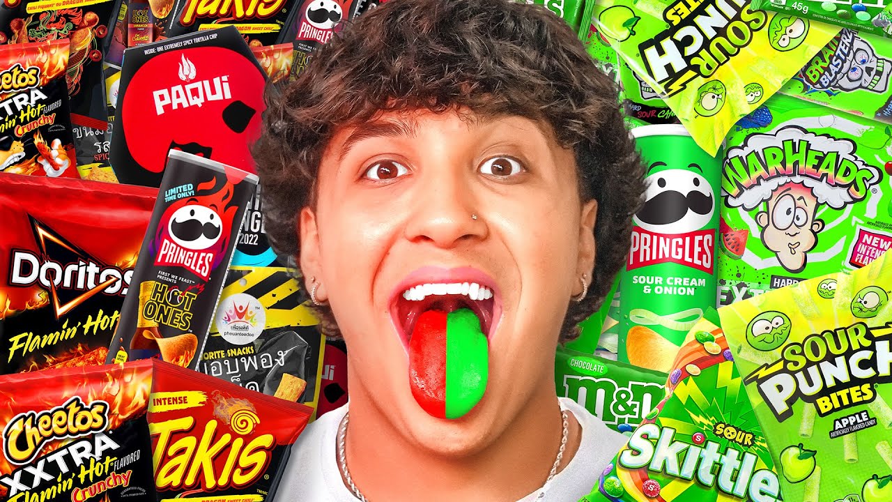 Extreme Spicy VS Sour Snacks Challenge!