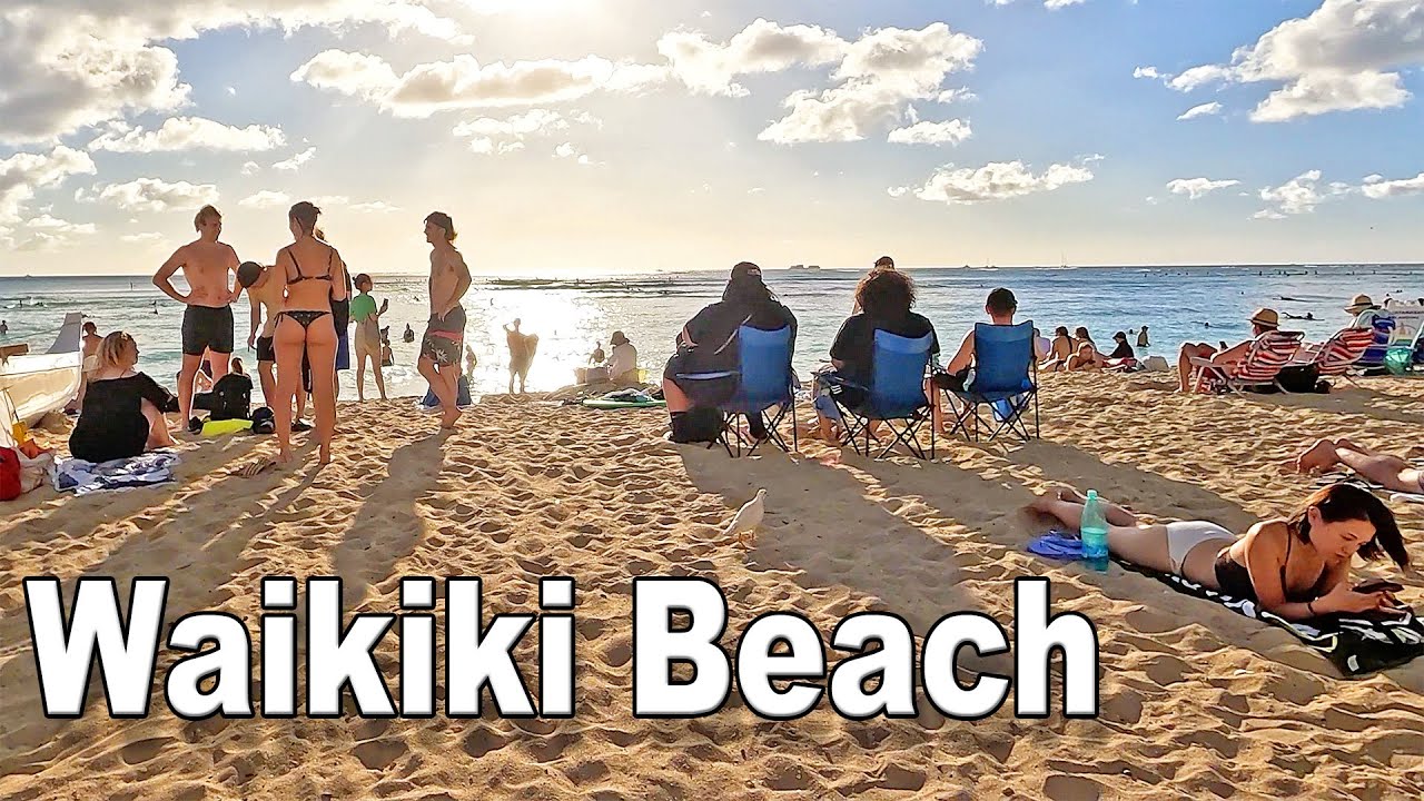 HAWAII WALK TOUR 🏖 Walking From The Wall to Lewers St. Along Kalakaua Ave. in WAIKIKI
