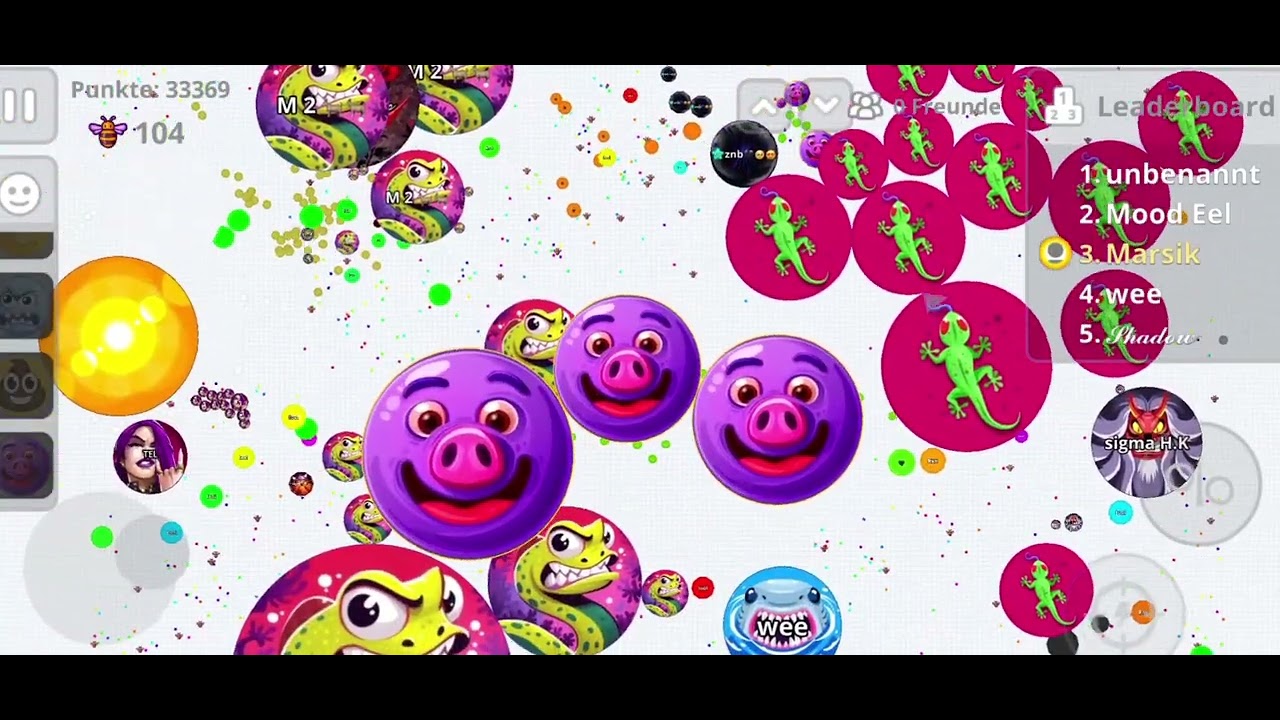 Agar.io Mobile Gameplay from March 7, 2026, with 2 vs all Smileys 