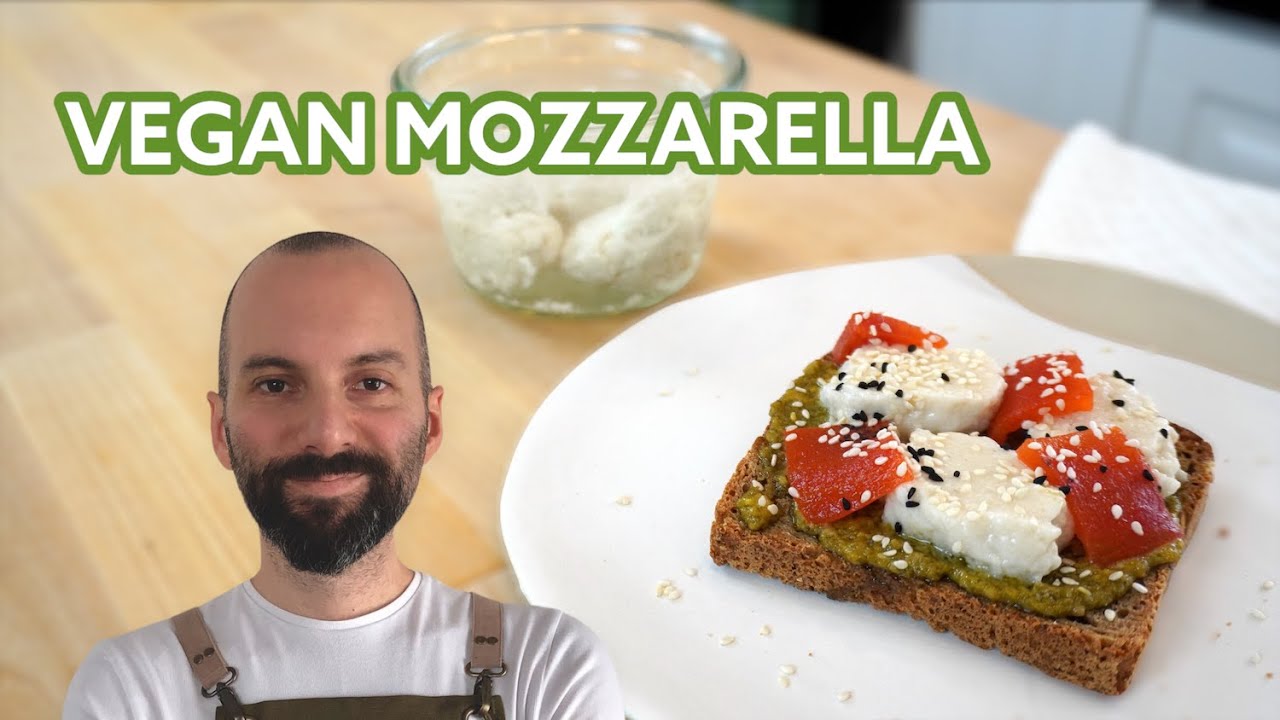 Vegan mozzarella peyniri 🌱 - Çok pratik bir atıştırmalık tarifiyle birlikte