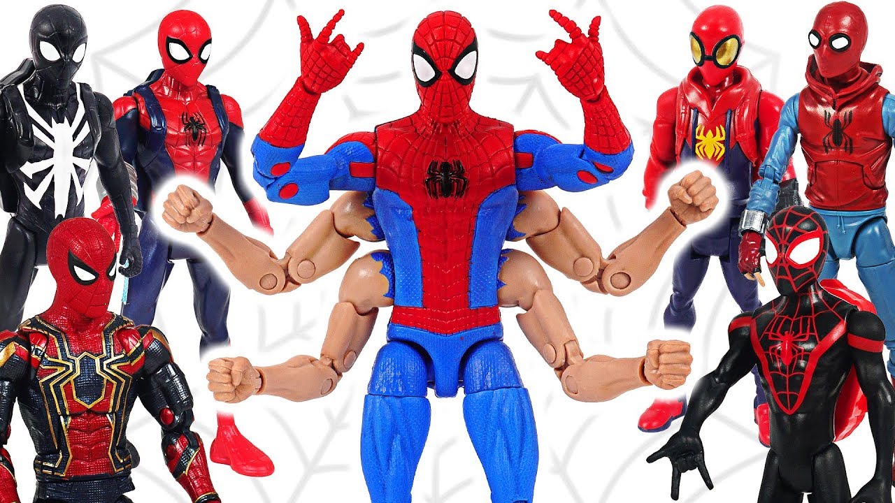 Marvel Avengers Spider-Man Six-Arm! Win the fight against villains! | DuDuPopTOY