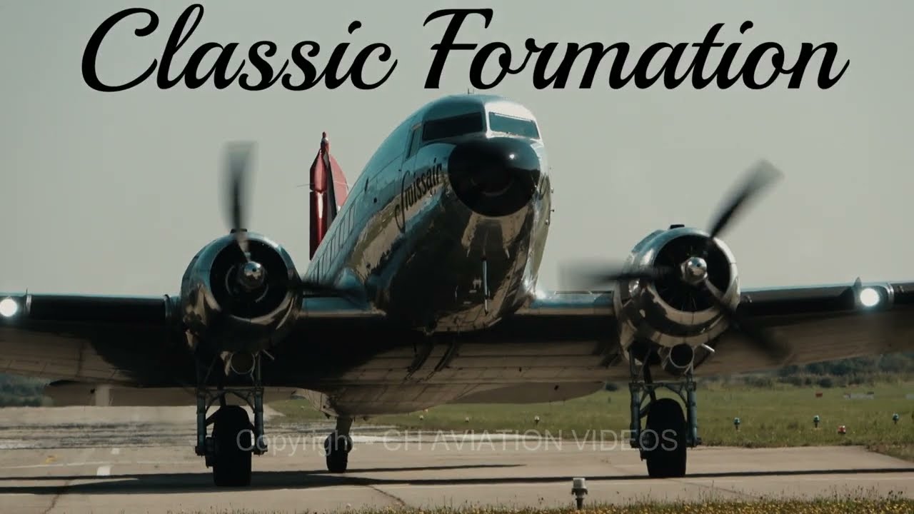 Douglas DC-3 and 3x Beech 18 