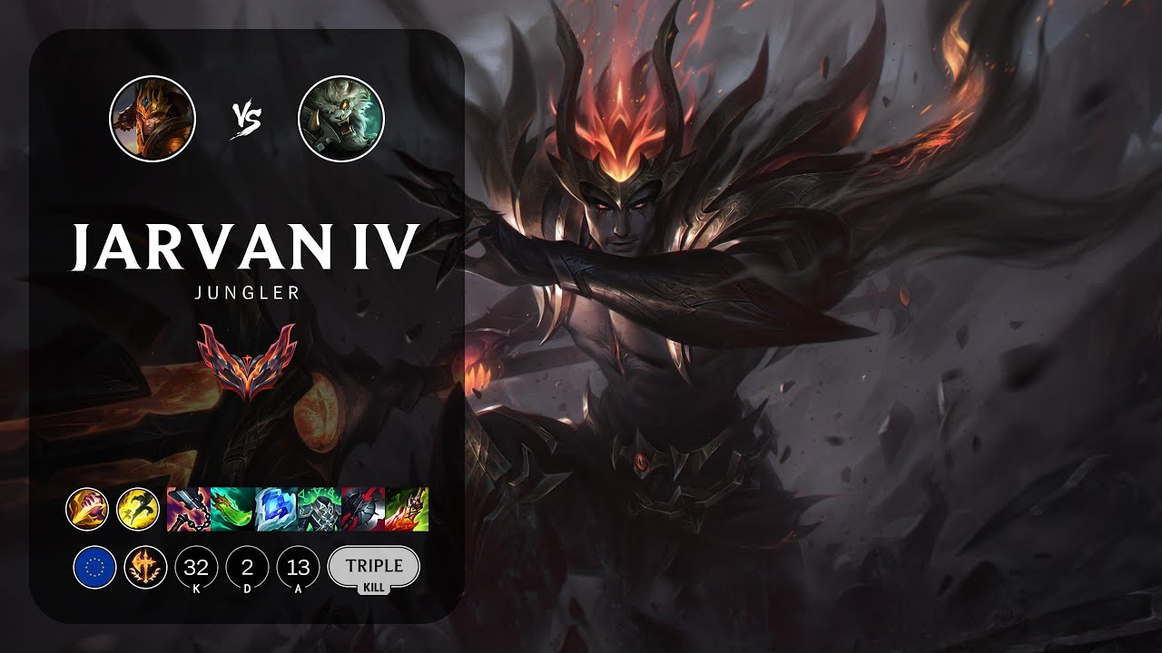 Jarvan IV Jungle vs Rengar - EUW Grandmaster Patch 13.16